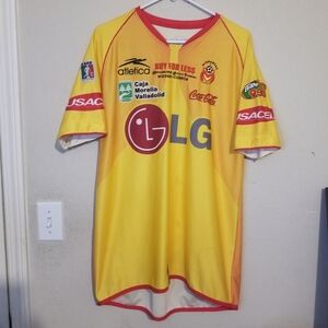 Y2K 2007-2008 Atletica Liga MX Monarcas Morelia Soccer Jersey Size Large